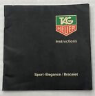 TAG HEUER ORIGINAL instructions book on sport-elegance / bracelet