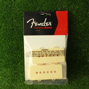 Original Fender Jazzmaster Pickup Covers (Set Of 2) Aged White - Picture 1 of 3