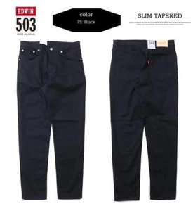 EDWIN 503 Slim Tapered Denim Jeans E50312 Made in Japan Stretch pants Men's NEW - Picture 1 of 19