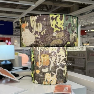 IKEA STOCKHOLM 2025 Table Lamp Floral Black Multicolor 14” Modern Linen NEW - Picture 1 of 4