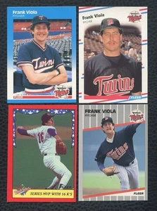 1987-1989 Fleer brillante Frank viola Minnesota Twins - Imagen 1 de 2