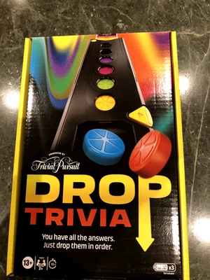 Drop Trivia Game, Electronic Party Board Game from Trivial Pursuit **NEW** - Image 1 of 3