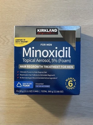 Kirkland Minoxidil  5% Foam -Hair Regrowth Treatment 6-month supply Exp 11/2026 - Image 1 of 4