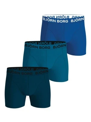 BJORN BORG Björn Borg 3-Pack Cotton Stretch Boxers – Solid Blue / Green / Blue