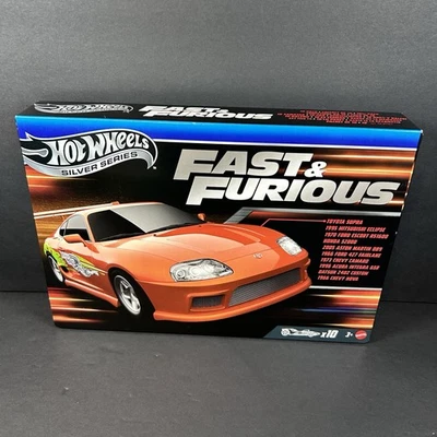 Hot Wheels Fast & Furious Silver Series Box Set of 10 Multipack Brand New 2025 - Image 1 of 2