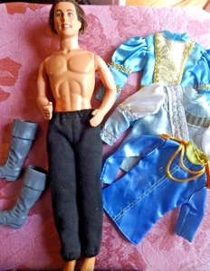 PRINCE KEN ~ 3 TOPS * BOOTS * PANTS ~ BARBIE RAPUNZEL /SWAN LAKE/SLEEPING BEAUTY - Picture 1 of 14