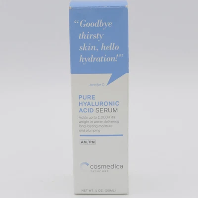 Cosmedica Skincare Pure Hyaluronic Acid Serum for AM / PM 1 fl oz Sealed Bottle - Image 1 of 4