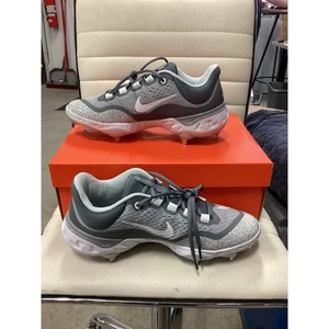 Nike Alpha Huarache Elite 4 Low Men’s Metal Baseball Cleats Size 8 Grey - New - Picture 1 of 10