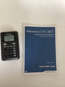 Plantronics CT12 Black Cordless Handest Telephone UNTESTED - Zdjęcie 1 z 6