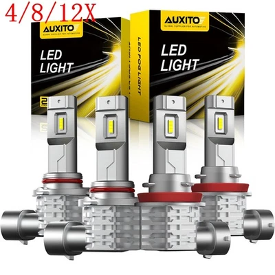 4/8/12X For Honda Accord 03-07 LED Headlight Bulbs White High/Low Beam 9005 H11 - Image 1 of 4