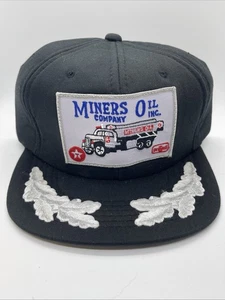 Sombrero de camionero Texaco de colección Miners Oil Company muy raro y nuevo - Imagen 1 de 8