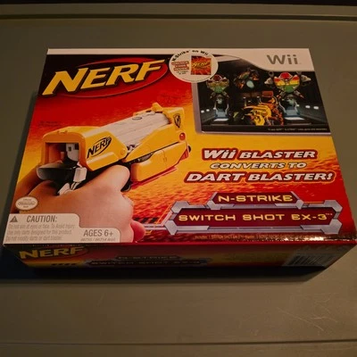Brand New - Hasbro Nerf N-Strike Switch Shot EX-3 Yellow - Wii Motion Controller - Image 1 of 4