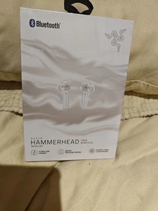 Razer Hammerhead True Wireless Gaming Earbuds White -SEALED - Picture 1 of 2