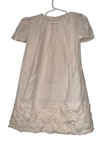 Jacadi Paris Girls Dress, Size 4a Pink Rosette Summer - Picture 1 of 3