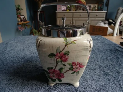 Midwinter Cookie/Storage Jar with lid - Floral Design - 6" Tall - Good Cond - Image 1 of 4