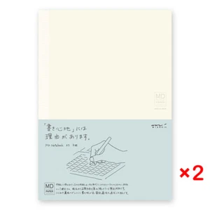 Midori note MD note paperback grid A5 2Pack Free Ship w/Tracking# from Japan - Picture 1 of 8