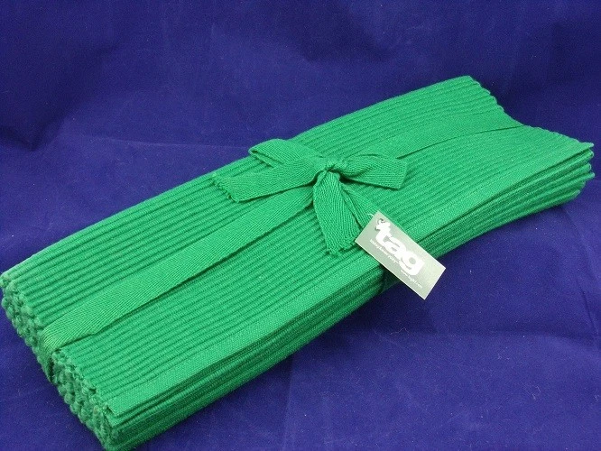 TAG Ribbed Placemats - Hunter  Set/4 - Image 1 of 1