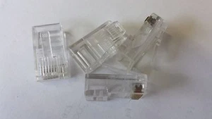 WESTERN STECKER/PLUG RJ45/8 breit z.B.ISDN 20 Stück    1235A - Bild 1 von 1