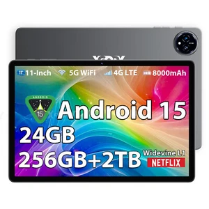 Black-PAD 5GWiFi P60 4G Tablet 11 inch Android 15 24GB+256GB 8000mAh Widevine L1 - Bild 1 von 34