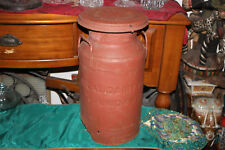Antique Dairy Metal Milk Can Ideal Dairy Farms Union NJ Dellwood Dairy Yonkers