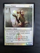 FOIL Suture Priest (New Phyrexia) LP; MTG Magic the Gathering