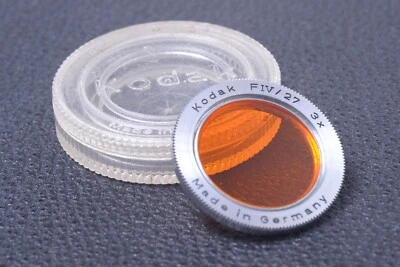 ✅ KODAK RETINA ORANGE 3X FIV/27 21MM FILTER GENUINE LENS SCREW W/ KEEPER 111-2 - Image 1 of 2