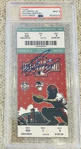 2004 MLB ALL-STAR TICKET SIGNED KEN GRIFFEY JR PSA/DNA MINT 9 AUTOGRAPH - Picture 1 of 3