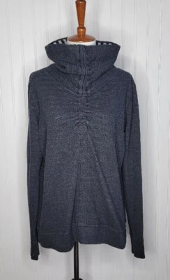 Lululemon In A Cinch Long Sleeve Pullover Sweater Top Dark Gray Womens Size 8/10 - Image 1 of 4