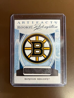 T59 2022-23 Artifacts Hockey #RED203 Jacob Lauko RC Boston Bruins Redemption - Image 1 of 2