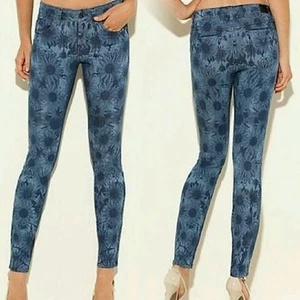 NWT Guess Power Skinny Rosita Floral-Print Legging fit Jeans size 24 - Picture 1 of 4