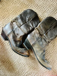 Stahlkappe Durango Distressed lässig dunkelbraun Westernstiefel Größe 8M Damen - Bild 1 von 9