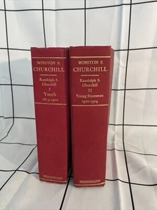 WINSTON S CHURCHILL Randolph Churchill Vol 1 Youth & Vol 2 Young Statesman - Imagen 1 de 7