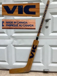 Vintage VIC Hockey GOALIE Stick VICTORIAVILLE Canadian CANADA Old OLYMPIC Wood - Picture 1 of 8