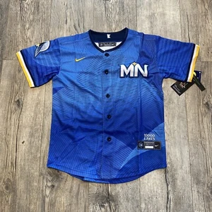 YOUTH SMALL 2024 City Connect Minnesota Twins #25 Byron Buxton stitched jersey - Picture 1 of 4