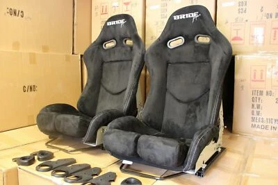 2x Bride Seat stradia lowmax, Fiberglass Fullblack Alcantara - image 1 of 4