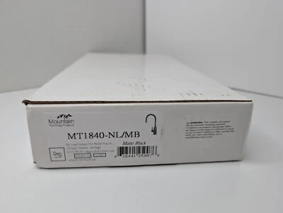 Mountain Plumbing MT1840-NL/MB Hot Water Faucet Round Body & Handle Matte Black - Image 1 of 4