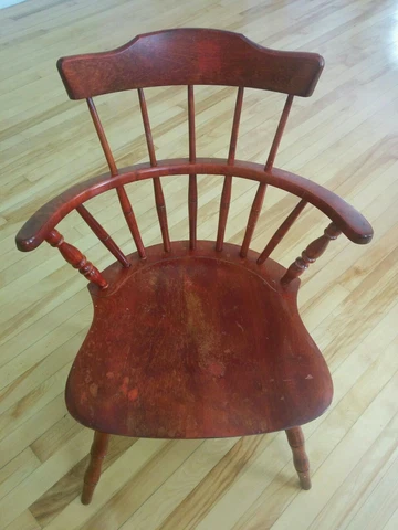 Vintage Nichols & Stone Maple Armchair Cover