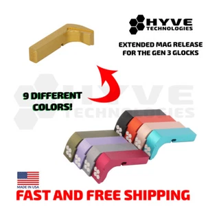 HYVE Technologies EMR Extended Mag Release Aluminum fits Gen 3 Glock - Picture 1 of 12