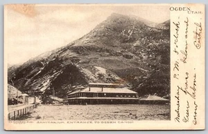 Cartolina Ingresso Sanitario a Ogden Canon Utah 1906 D139 - Foto 1 di 2
