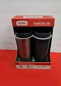 Thermos Stainless Steel 18oz Travel Tumbler, 2-pack Blue/Silver - Picture 1 of 4