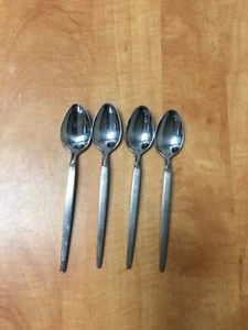 Stanley Roberts SRI ASTRO Stainless Steel Flatware Teaspoons Lot of 4 Japan - Picture 1 of 3