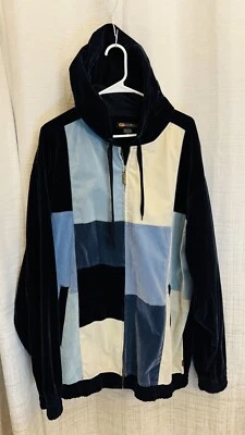 GODBODY Traje de Pista de Terciopelo para Hombres XXL Multicolor Conjunto Chaqueta Pantalones Y2K Hip Hop Foto 1 de 4