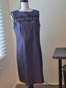 The Limited ärmelloses Damenkleid mit Trichterausschnitt schwarz Größe 14P - Bild 1 von 7