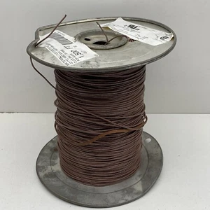 (1500ft) 22 7TC 22AWG Stranded 7-Strand Brown AWM Copper Wire 300V #22 Gauge - Picture 1 of 11