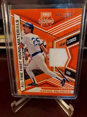 2021 Elite Extra All-Time First Round Materials #108/199 Orange Rafael Palmeiro - Image 1 of 4