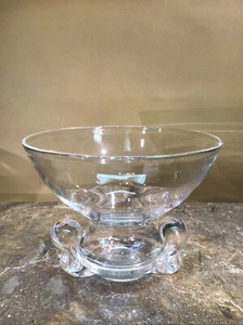 Steuben Bowl Extremely Rare Crystal Pinched Bottom Hand Blown Ark glass - Picture 1 of 5