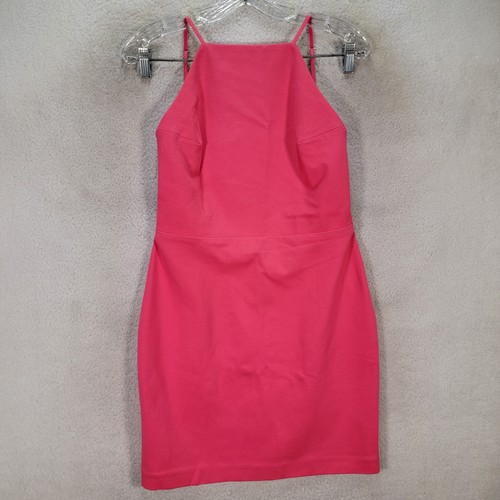 UNDERCOVER Abito donna Victorias Secret rosa elasticizzato reggicalze sexy aperto quadrato schiena taglia 8