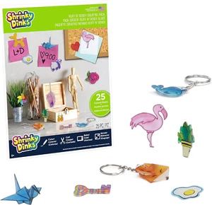 Shrinky Dinks Ruff N Ready Kreativpaket 25 mattierte weiße Blätter Kinder Kunst  - Bild 1 von 4