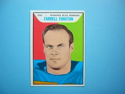 1965 TOPPS CFL FOOTBALL CARD #119 FARRELL FUNSTON EX/NM SHARP!! '65 TOPPS - Image 1 of 2