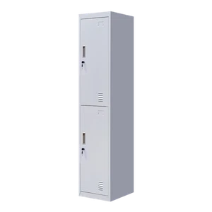 2-Door Vertical Locker for Office Gym Shed School Home Storage - Picture 1 of 10
